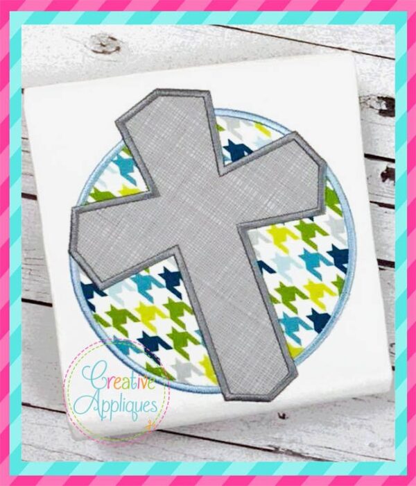 Cross Circle Applique