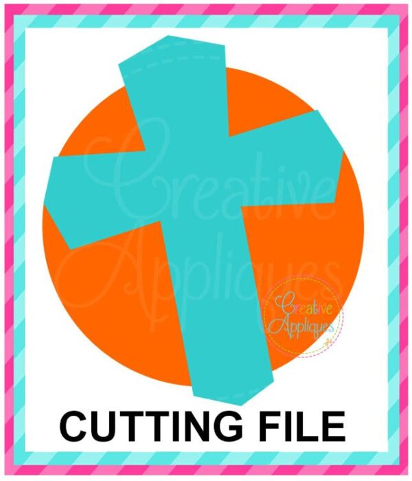 Cross Circle Cutting File SVG DXF EPS