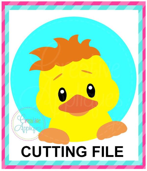 Duck Circle Cutting File SVG DXF EPS