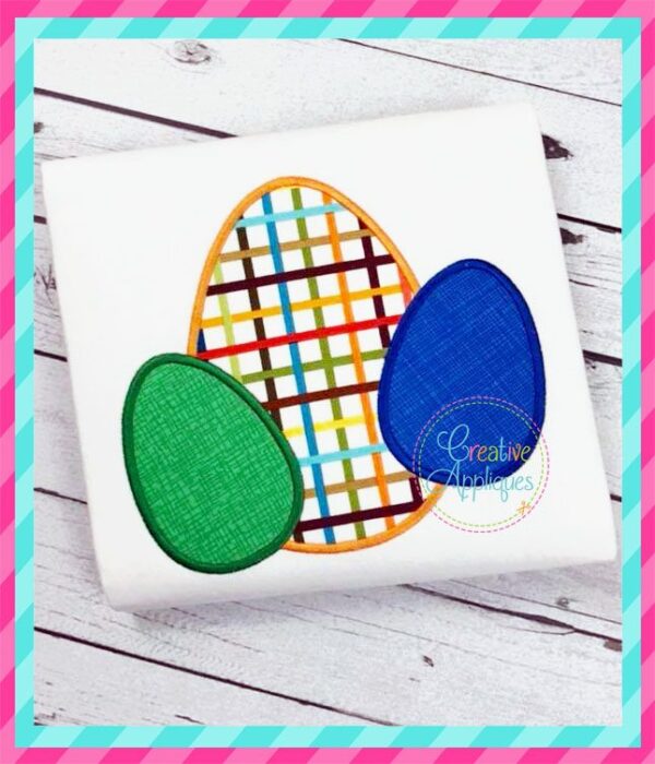 Easter Egg Trio Applique