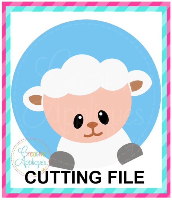 Lamb Circle Cutting File SVG DXF EPS