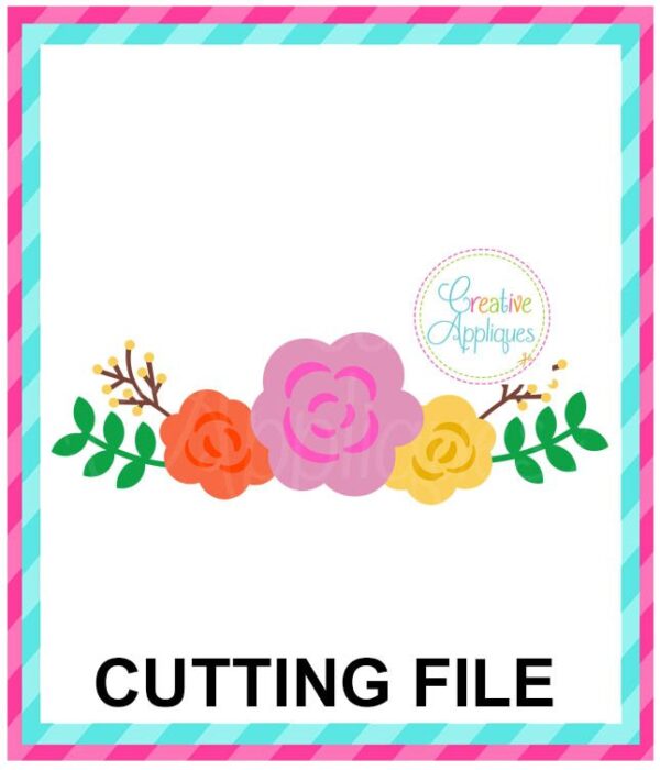 Floral Swag Cutting File SVG DXF EPS