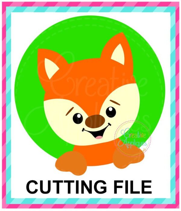 Fox Circle Cutting File SVG DXF EPS