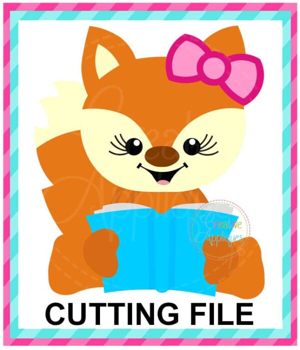 Reading Fox Girl Cutting File SVG DXF EPS