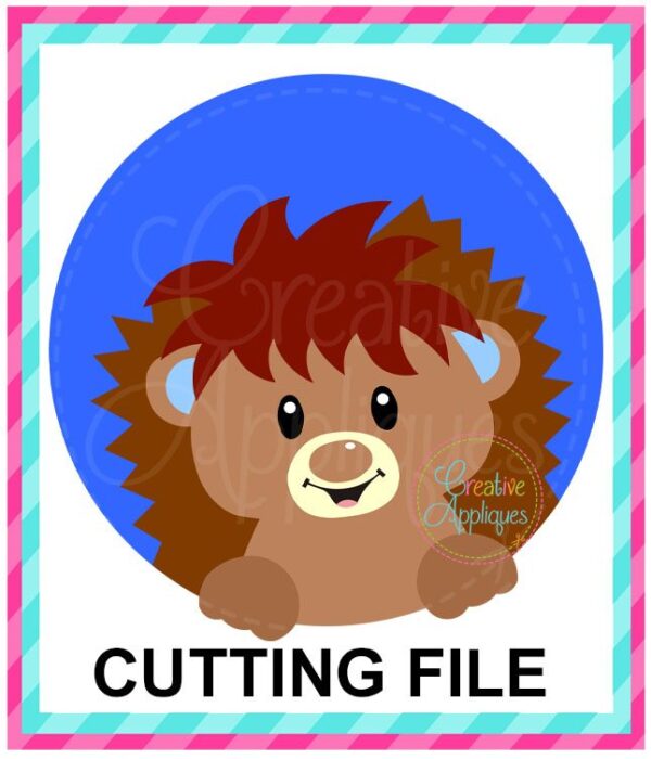 Hedgehog Circle Cutting File SVG DXF EPS