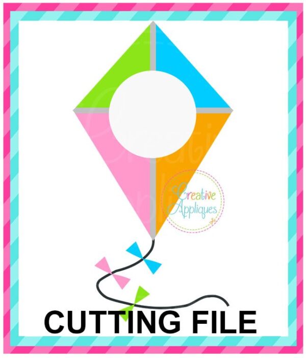 Kite Monogram Cutting File SVG DXF EPS