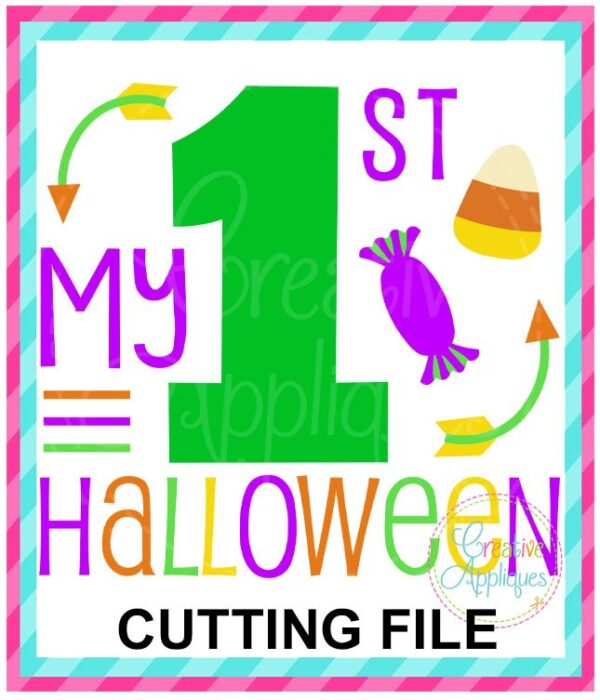 My 1st Halloween Cutting File SVG DXF EPS