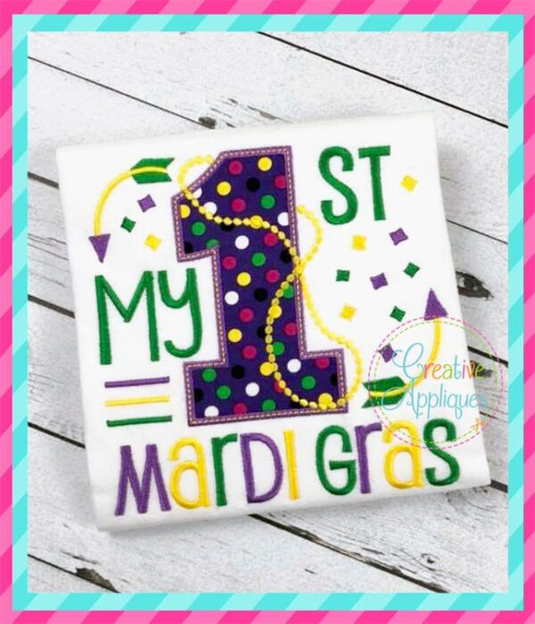 My 1st Mardi Gras Applique