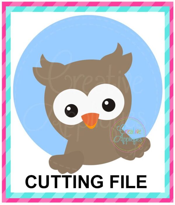 Owl Circle Cutting File SVG DXF EPS