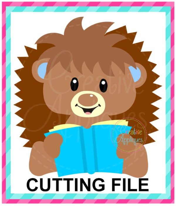 Reading Hedgehog Cutting File SVG DXF EPS