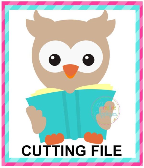 Reading Owl Cutting File SVG DXF EPS