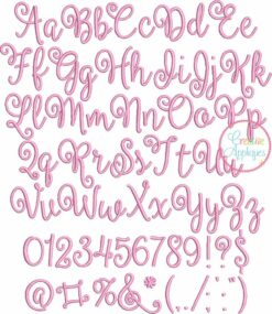 ballerina script embroidery font carried away embroidery font alphabet