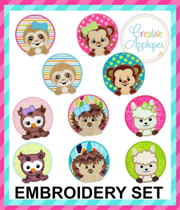 Animal Circle Set 2 Applique