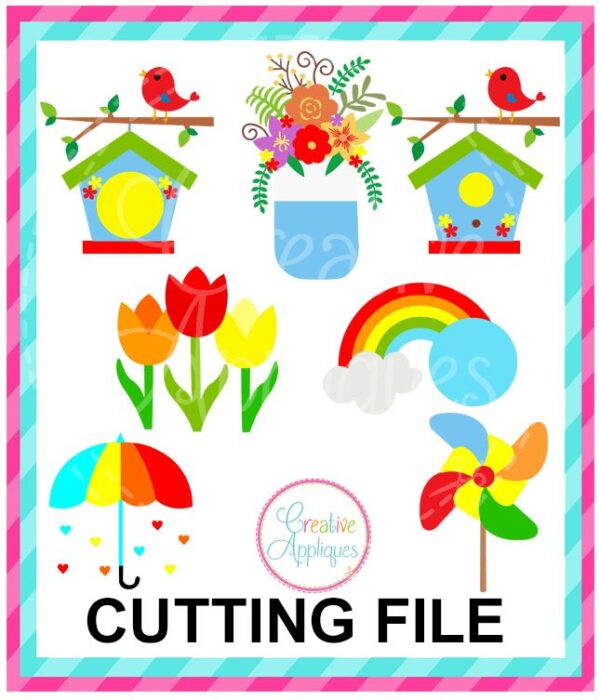 Spring Bundle Cutting File SVG DXF EPS