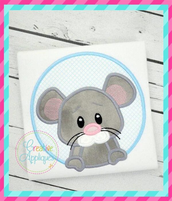 Mouse Circle Applique