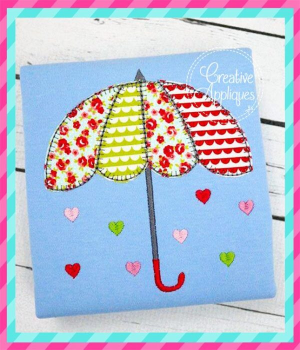 Umbrella Blanket Stitch Applique