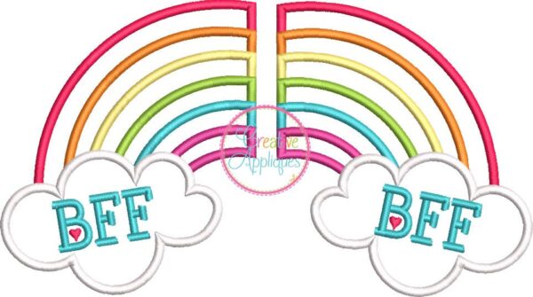 Best Friends Rainbow Applique - Image 2