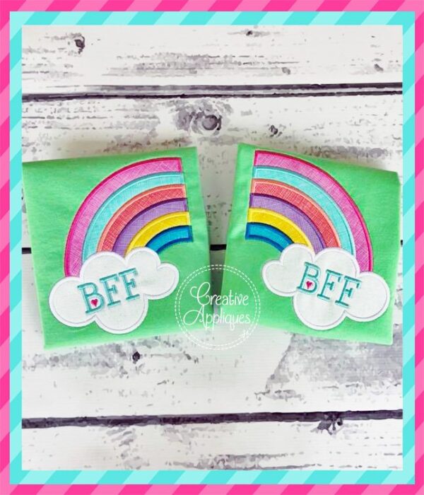 Best Friends Rainbow Applique - Image 6