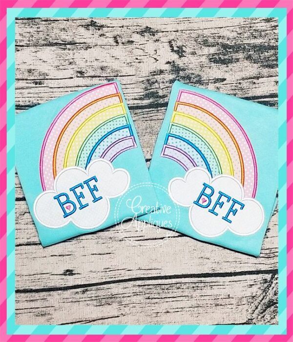 Best Friends Rainbow Applique - Image 5