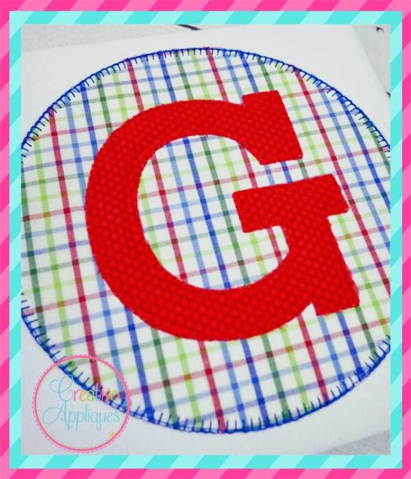 Blanket Stitch Circle Alphabet - Image 2