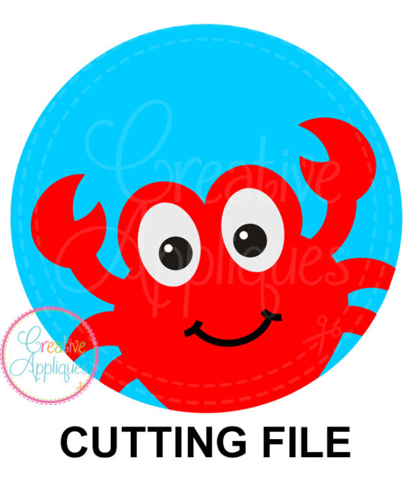 Crab Circle Cutting File SVG DXF EPS