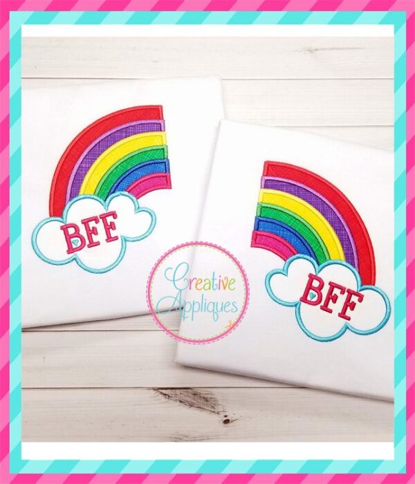 Best Friends Rainbow Applique - Image 4