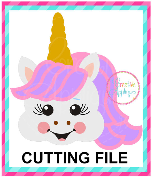 Happy Unicorn Cutting File SVG DXF EPS