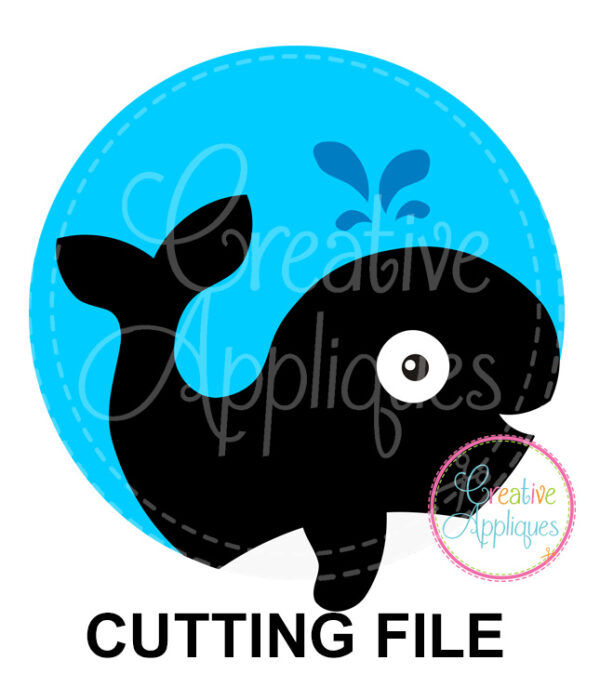 Whale Circle Cutting File SVG DXF EPS