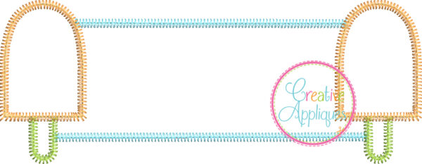 Zigzag Stitch Beach Frame Applique Set - Image 7