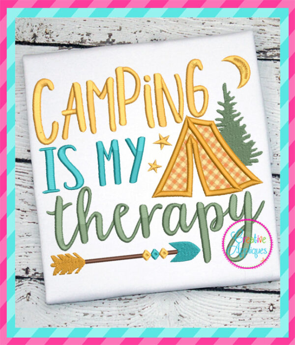 camping-is-my-therapy-embroidery-applique-design-creative-appliques