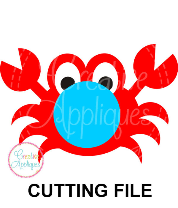 Crab Monogram Cutting File SVG DXF EPS