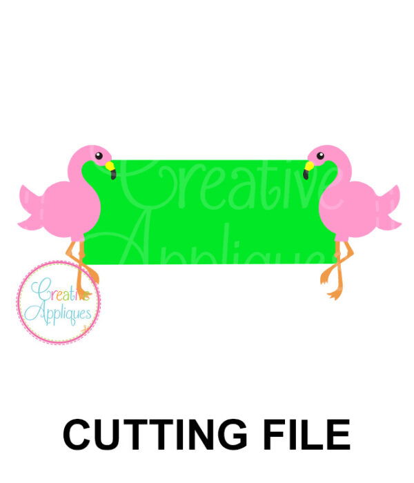 Flamingo Frame Cutting File SVG DXF EPS