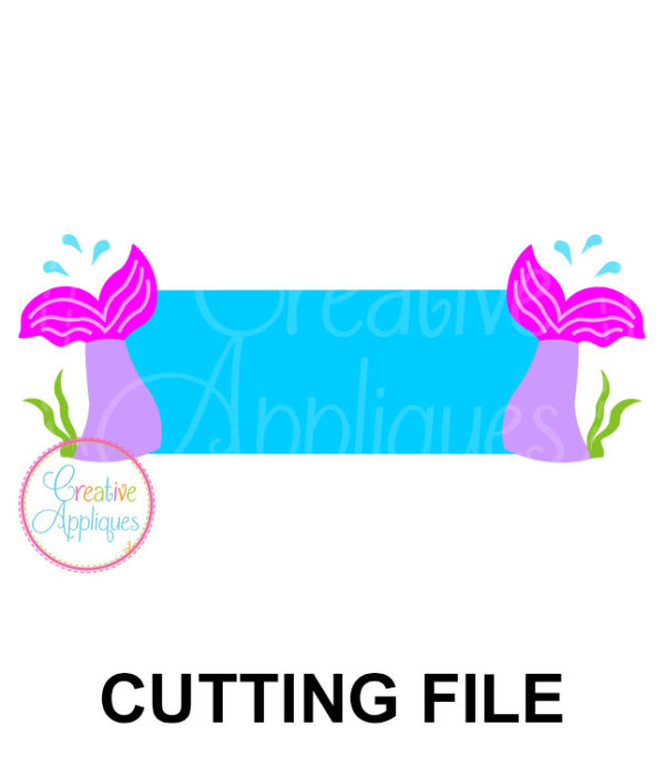 Mermaid Tail Frame Cutting File SVG DXF EPS