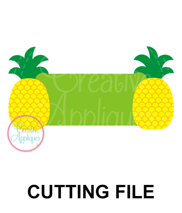 Pineapple Frame Cutting File SVG DXF EPS