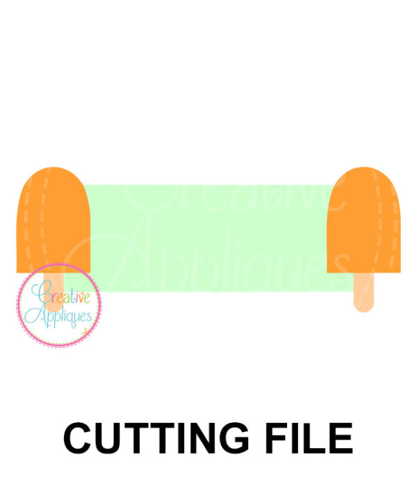 Popsicle Frame Cutting File SVG DXF EPS