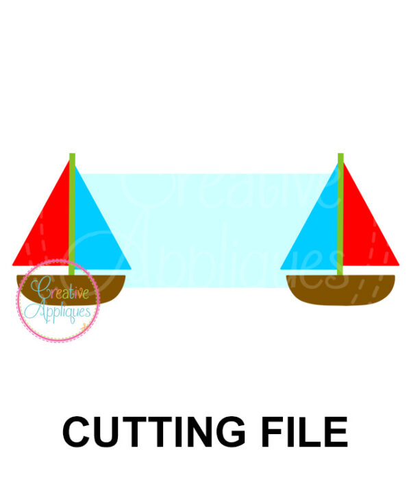 Sailboat Frame Cutting File SVG DXF EPS