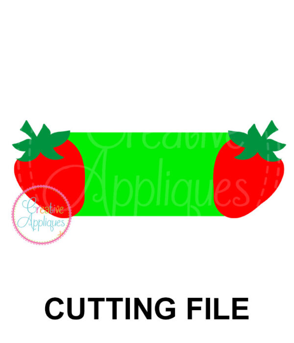 Strawberry Frame Cutting File SVG DXF EPS