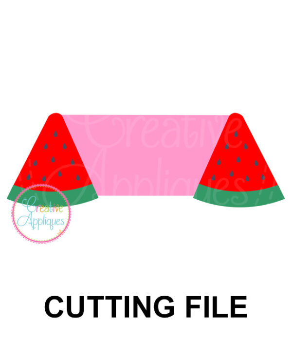 Watermelon Frame Cutting File SVG DXF EPS