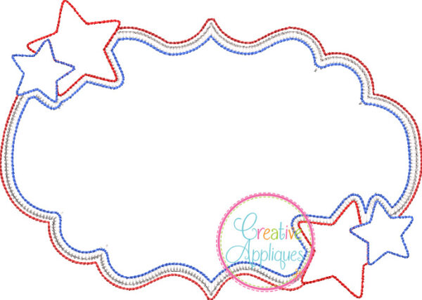 Blanket Stitch Star Frame Embroidery - Image 2