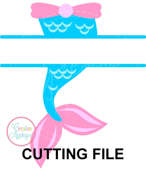 Mermaid Tail Cutting File SVG DXF EPS