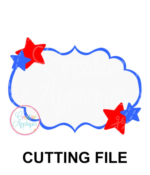 Star Frame Cutting File SVG DXF EPS