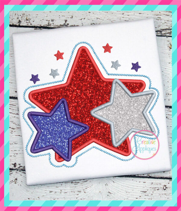 Star Trio Applique