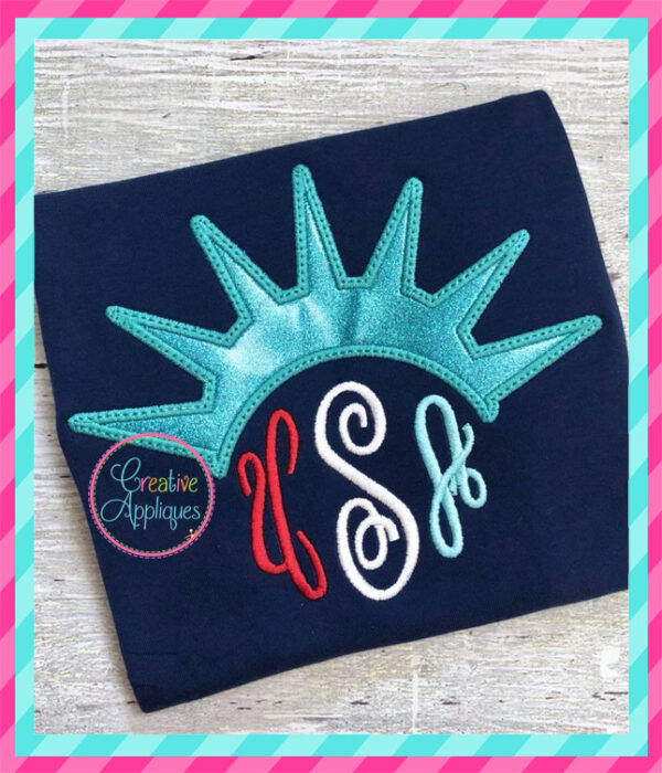 Statue of Liberty Crown Applique