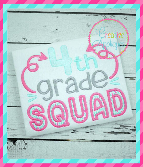 4th Grade Squad Applique