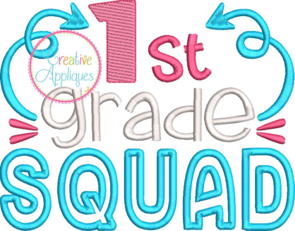 1st Grade Squad Applique - Image 3