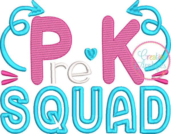 Pre-K Squad Applique - Image 3