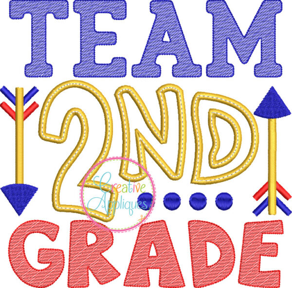 Team 2nd Grade Applique - Image 2