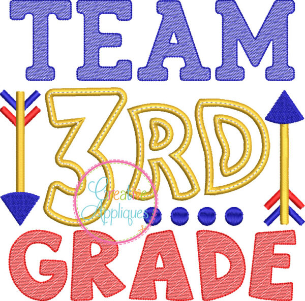 Team 3rd Grade Applique - Image 2