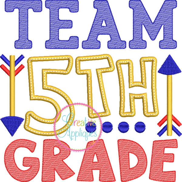 Team 5th Grade Applique - Image 2