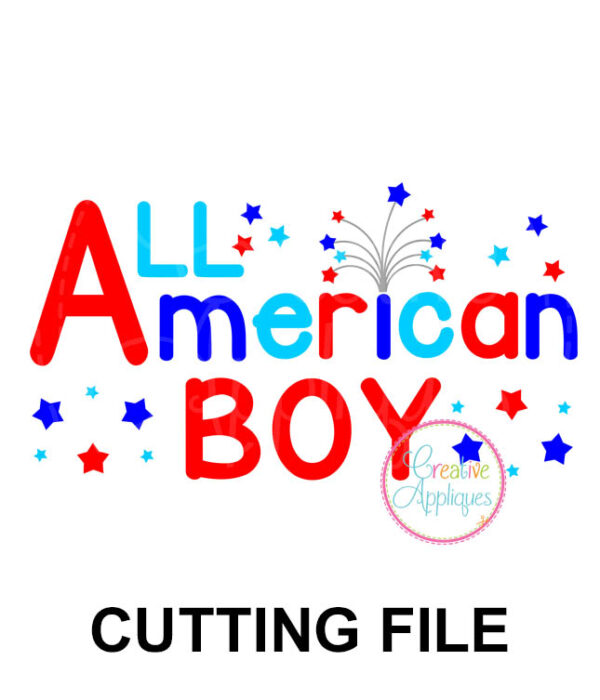 All American Boy Cutting File SVG DXF EPS